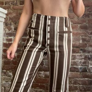 Vintage striped bell bottoms
